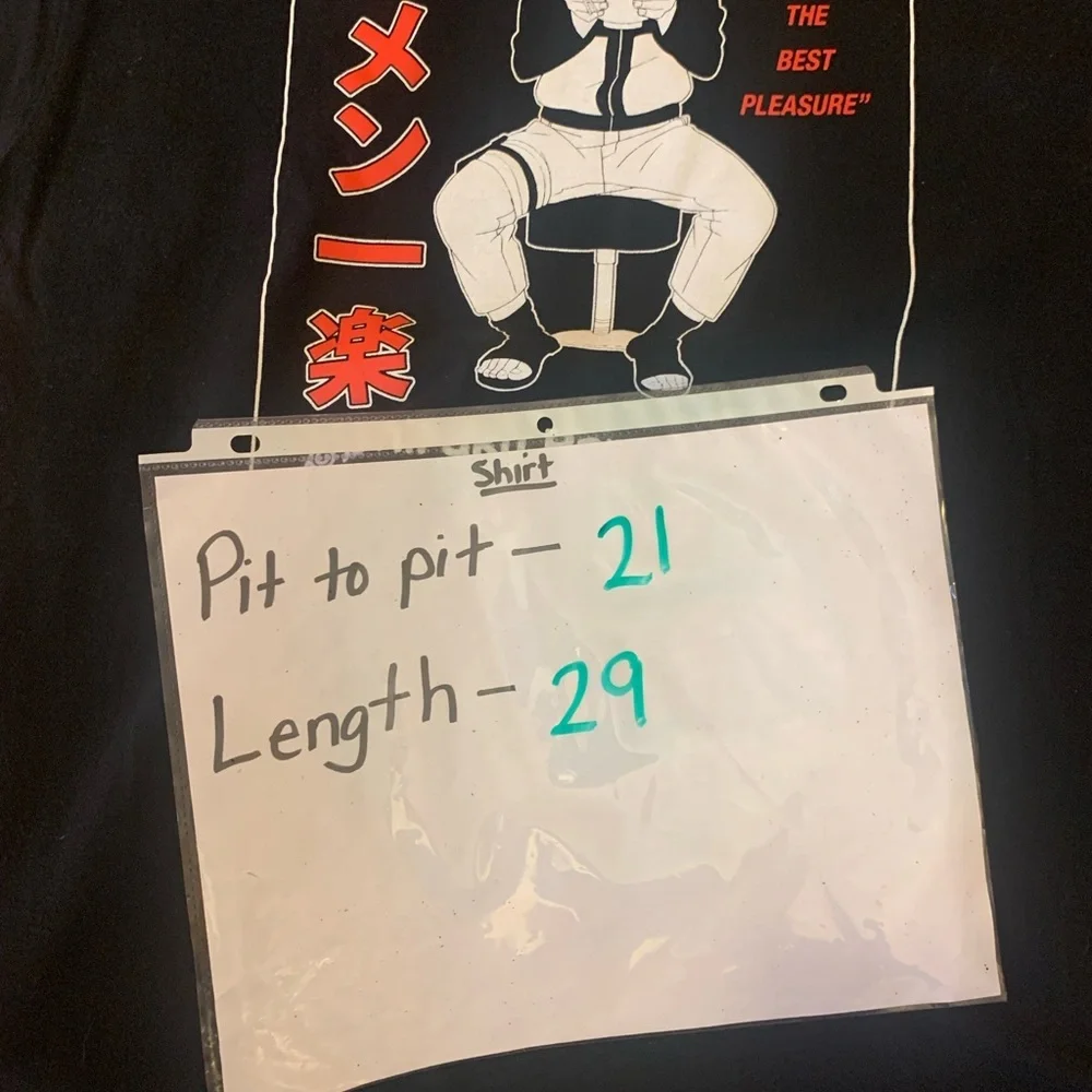 Naruto Shippuden Ripple Junction Tee Large Black white Red Graphic Short sleeve - Picture 4 of 6